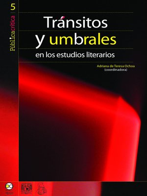 cover image of Tránsitos y umbrales en los estudios literarios